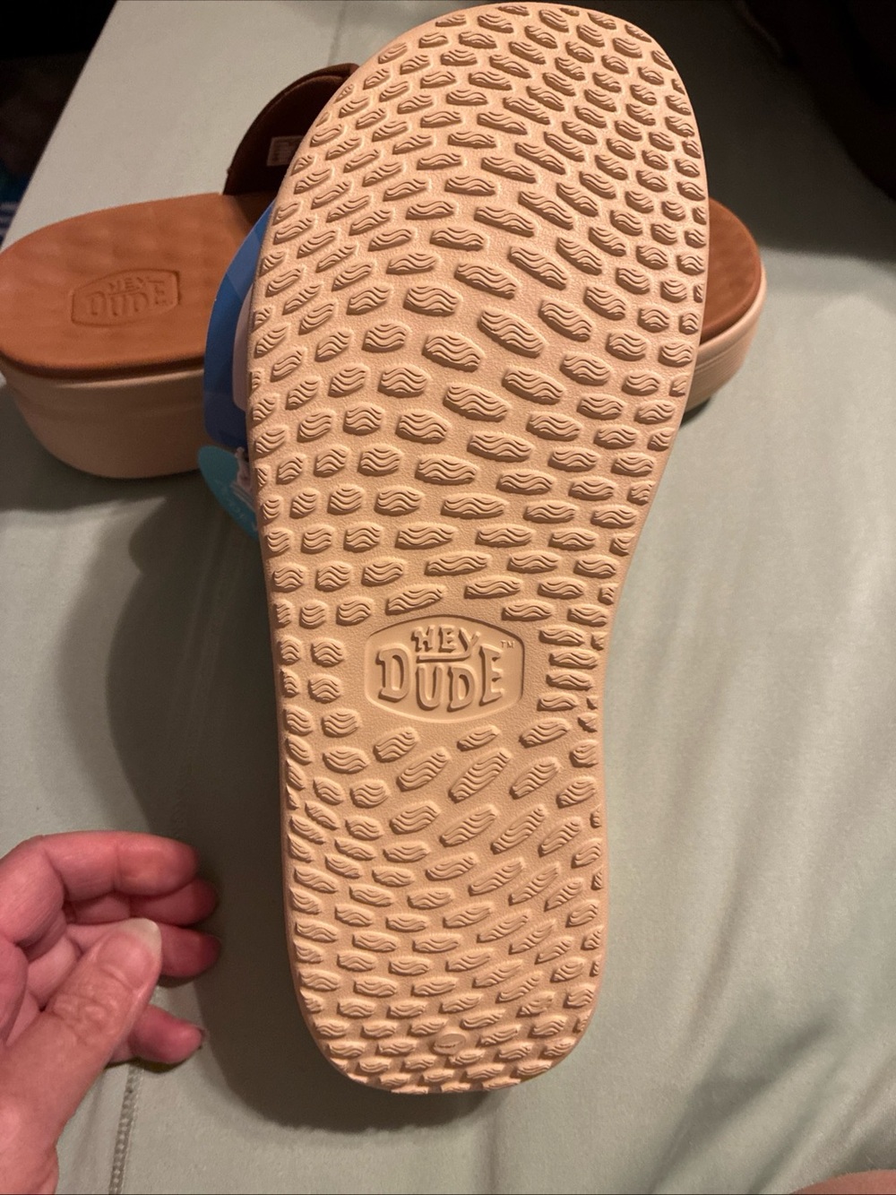 Hey dude ladies Austin slide classic cognac size 10 - Picture 6 of 8